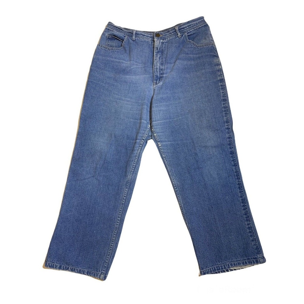 Vintage 70s 80s Lucky Britches Elastic High Waist Women's Mom Jeans Size 34 x 26